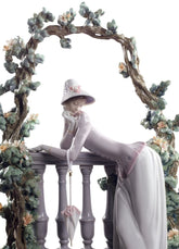 In The Balustrade Woman Sculpture